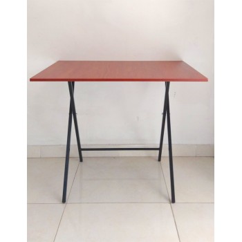 Mesa Escritorio Plegable Wengue Y Negro 90cm