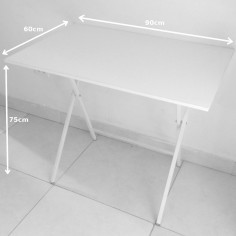 CENTRO ESTANT MESA ESCRITORIO SCP9050BL PLEGABLE DE 90X50 BLANCA