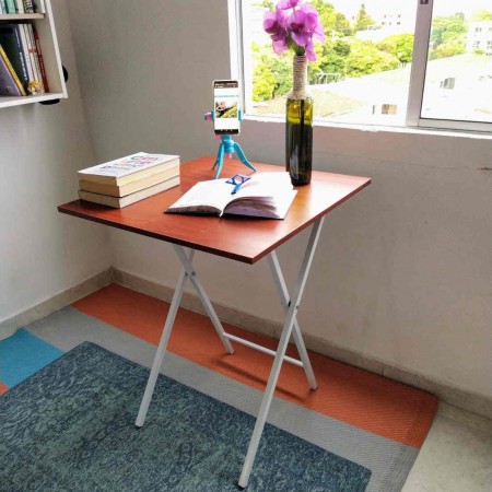 escritorio plegable cedro - blanco de 60cm